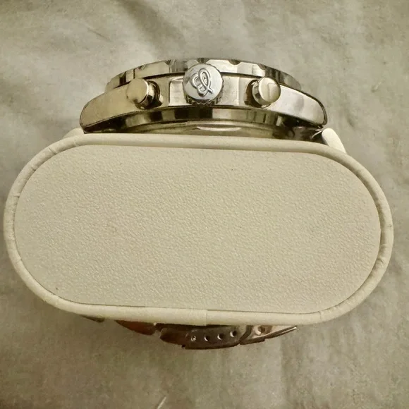 Breitling Silver Chrono-Matic Men's Watch - Picture 2 of 5